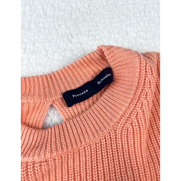 PROENZA SCHOULER • Coral Wool Cashmere Ribbed Knit Sweater - Picture 15 of 16
